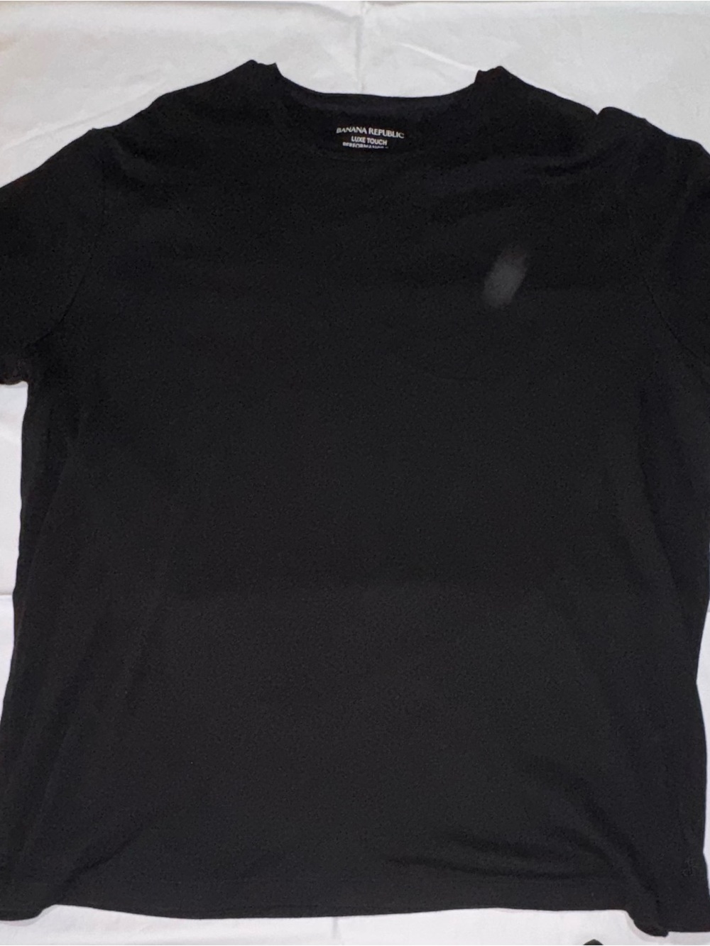 Banana Republic Black Short Sleeve Crew Neck Tee